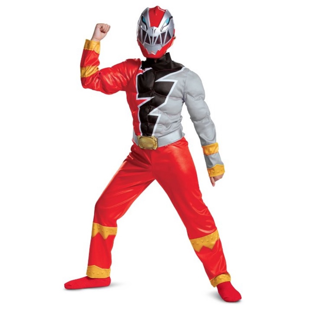 EUC. Worn Once.  Red Ranger Dino Fury Classic costume. Original packaging.